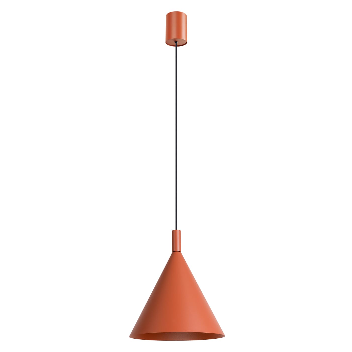 SOLLUX lighting Pendelleuchte LED Hängelampe Nox 25 cm roter Ocker