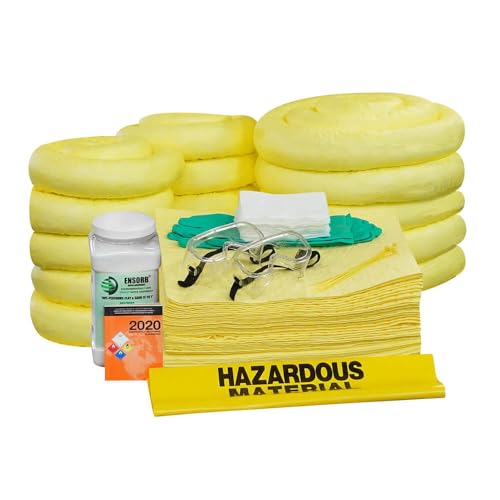 Enpac 50-Gallon Wheeled Spill Kit Refill, Aggressive, Drum Not Included