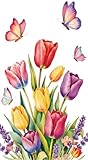 40 Stück Servietten Tulpe Servietten Frühling Sommer Cocktailservietten...