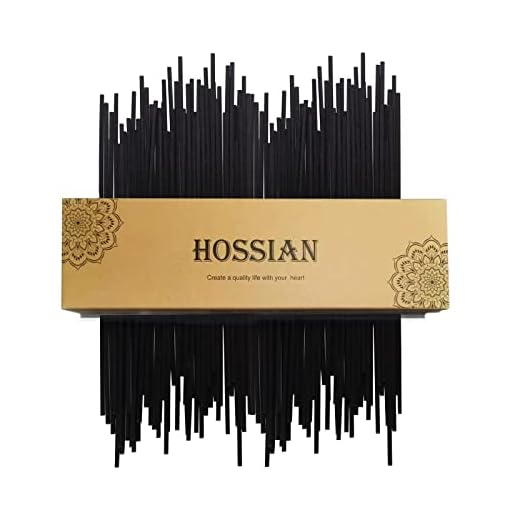HOSSIAN 50pcs Diffuser Sticks - Black Fibre Reed Diffuser Sticks-Thick Diffuser Reeds Sticks - Diffuser Sticks for Diffuser Oils Fragrance Refill - Fibre Reeds for Diffusers(Black7.5/19cm)