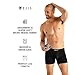 Ejis Sweat Defense Boxer Brief | Comfort Pouch | Sweat Proof Micro Modal (Large, Black)