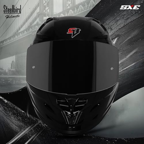 Image of Steelbird SBH 61 SXE Pinlock ISI and Dot Certified Full Face Helmet for Men and with Inner Silver Sunshield