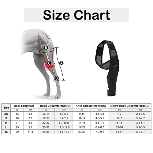 Image of Dog Recovery Sleeve Front Rear Leg Support Brace for Injury Sprain Relieve Pain