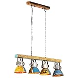 Questa lampada da soffitto, con 4 paralumi dal diametro di 17 cm, mette sicuramente in risalto il soggiorno, la sala da pranzo, la cucina, e altro ancora.