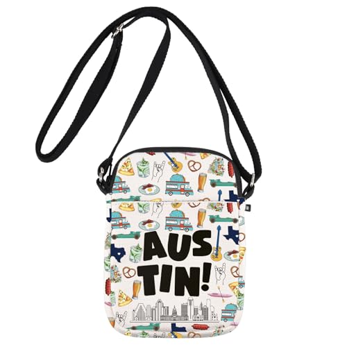 JNIAP Austin Texas Crossbody Bag Austin Travel Gifts Austin Souvenirs Gifts Austin Texas Crossbody Purse - Main Image