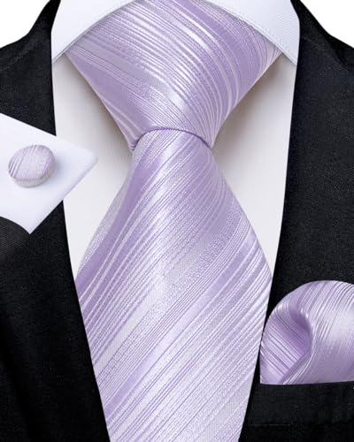 Image of DiBanGu Mens Zipper Ties Silk Adjustable Necktie Pocket Square