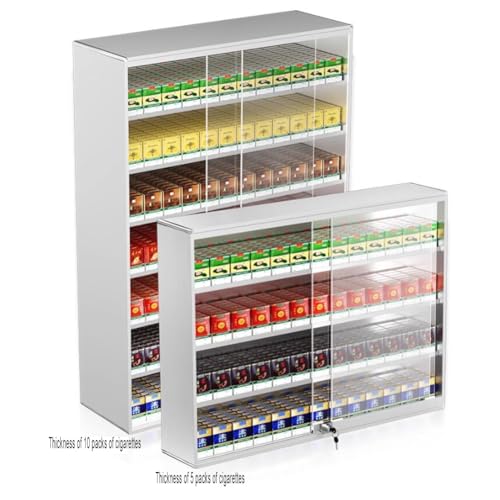 Vitrina para cigarrillos de pared expositor con puerta corredera bloqueable lote de 5 5