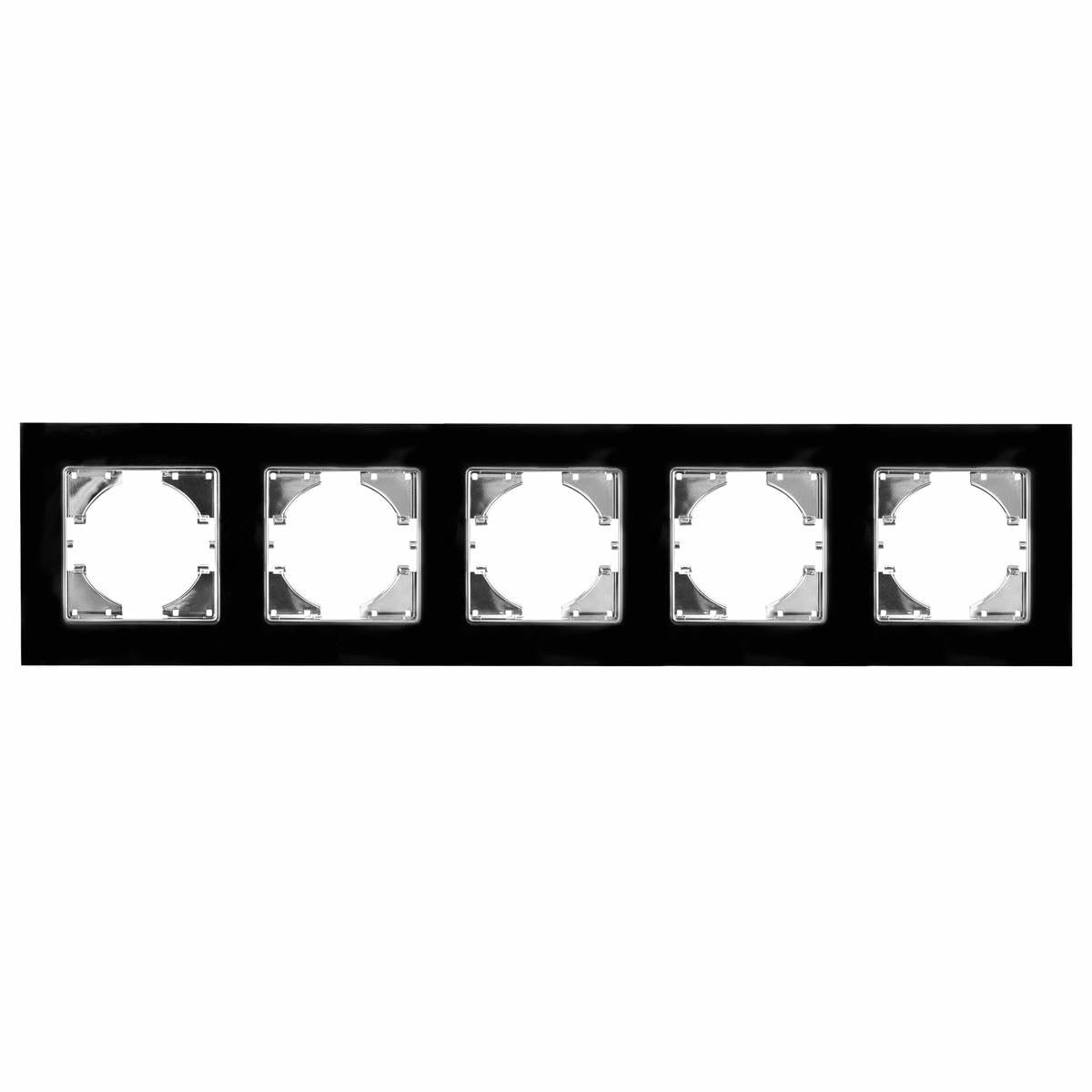 Spot encastrable horizontal verre noir salon moderne S-EMPOT