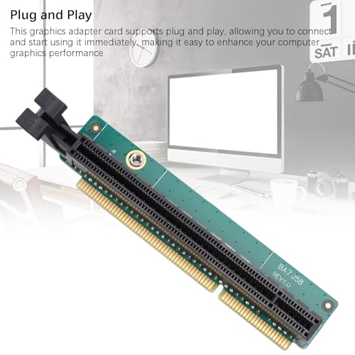 Tarjeta riser Zunate PCI E 16X, adaptador de red compatible con series Tiny6, compatible con M90Q P620 P1000, plug and play con placa trasera miniatura 5