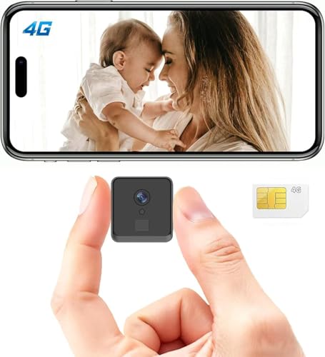 4K Hidden Camera,Security Camera No WiFi with 4G SIM Card,Nanny