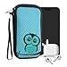 Produktbild kwmobile Handytasche für Smartphones L - 6,5" - Neopren Handy Tasche Hülle Cover Case Schutzhülle - Eule Schlaf Türkis Braun Mintgrün - 16,5 x 8,9 cm Innenmaße