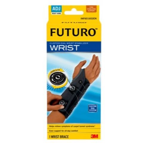 3M Health Care 611612EN Futuro Custom Dial Wrist Stabilizer, Left Hand