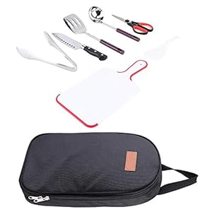 keyren BBQ Tool Set, gemakkelijk te reinigen draagbaar roestvrij stalen kookgerei, Grill Tools Kit Camping Picknick voor het grillen
