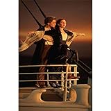 DIY 5D Diamant Malerei Kits für Erwachsene Kinder Titanic Filmplakat Diamond Painting Full Drill Kristall Strass Stickerei Kreuzstich Arts Craft für Home Wall Decor-Square Dirll,90x120cm B2299