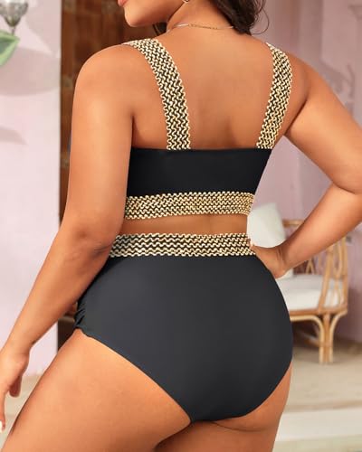 Image of Daci Women's Plus Size High Waisted Bikini Set