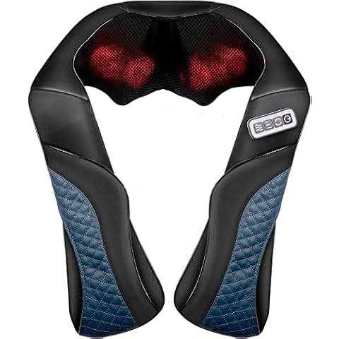 Masajeador para espalda, cuello y hombros con calor y vibración eléctrica Cover