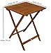 DEGAMO Bistrotisch Klapptisch Lima aus Akazien Holz quadratisch 60x60cm, geölte Oberfläche, klappbar