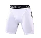 KELME Pro Sliding Shorts – Compression Shorts Thermal Underwear –Undershorts Perfect for Soccer Jiu-Jitsu Lacrosse MMA (White, Medium)
