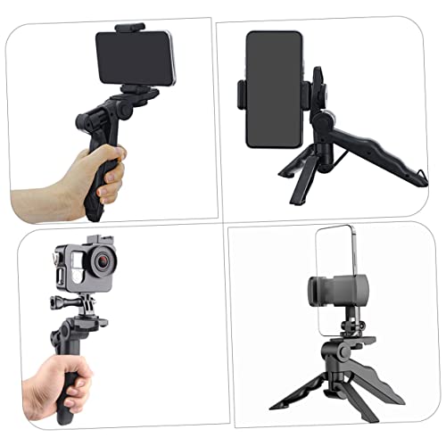 Trípode de mano para teléfono SHINEOFI con soporte selfie estable y base para cámara portátil 3