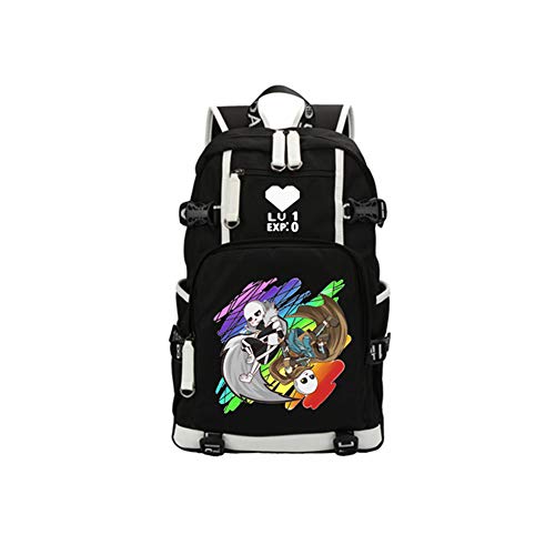 Undertale Game Backpack Student Schoolbag Laptop Bookbag Mochila de Ocio