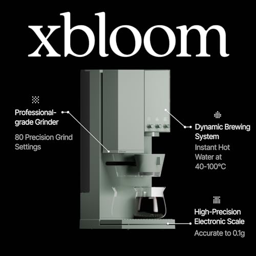 Image of xBloom Studio Coffee Machine - Drip Coffee Maker with Built-in Grinder and Scale, 3 Automation Levels, App Connected Pour Over Coffee Maker for Home and Office, Sage Green