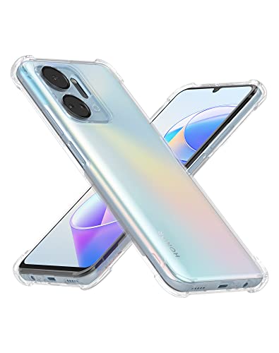 Cresee Coque Honor X7a (Pas pour X7) avec Protection Caméra, Coins Renforcés Étui Housse Transparente Antichoc Souple TPU Bumper Case pour Honor X7a, Clear Cover