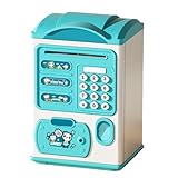 Cajero automático de dibujos animados Panda Piggy Bank Auto-Roll Festival Presente Azul
