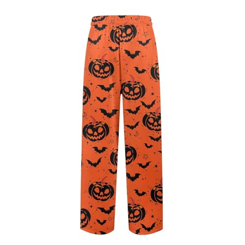 DuDubaby Halloween Pajamas Pajama Pants Men's Sleepwear Lounge Pajama Bottoms Drawstring Sleep Night Pants3