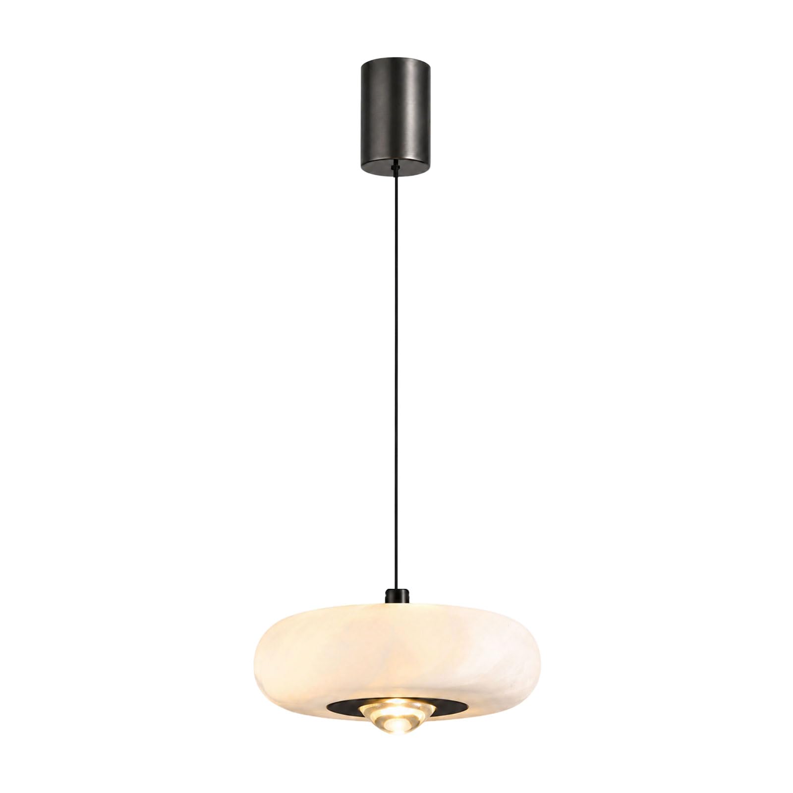 Suspension en albâtre naturel lustre moderne pour créer une ambiance sereine