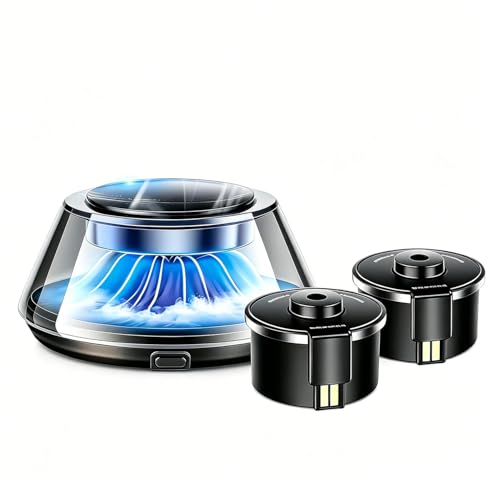 Image of Kwak's Smart Car Air Freshener Diffuser with Auto On /Off & LED Light | Rechargeable Vehicle Scent Diffuser | 2 Refills Included | Long-lasting | 5-color Lighting | Compact Dashboard Decor