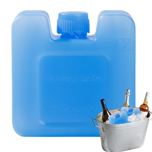 Genérico de Cristales de Hielo - Botella Cuadrada para Ventilador de Aire Acondicionado, Enfriador Evaporativo, Preservación de Leche Materna | para Cadena de Frío