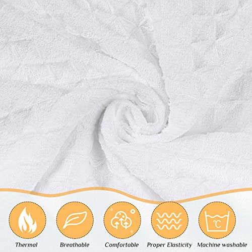 Tigeen 8 Pcs Waffle Body Bath Wrap for Women Knee Length Bath Towel Wrap with Pocket Adjustable Closure for Spa Shower3