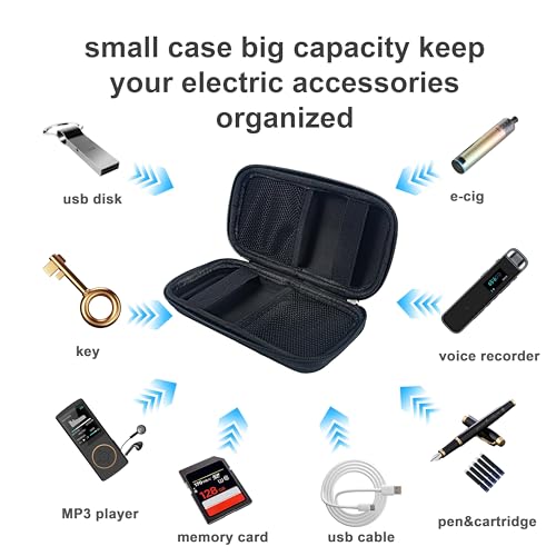 Vape Holder EDC Pouch 6.3 inch Vapes Sticks Case Waterproof Stash Box Tobacco Pipe Pouch Storage Bag for Vapor Pen Battery Cartridge Box Mod Smokeless Inhalers Electric Inhaler Black (Empty) - Image 3