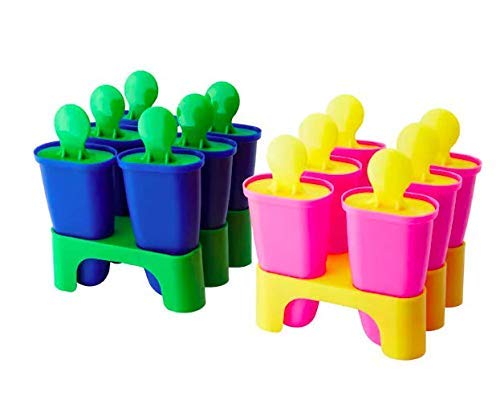 Ikea CHOSIGT Ice Lolly/Popsicle Maker Mold Assorted Colours - 2 Sets