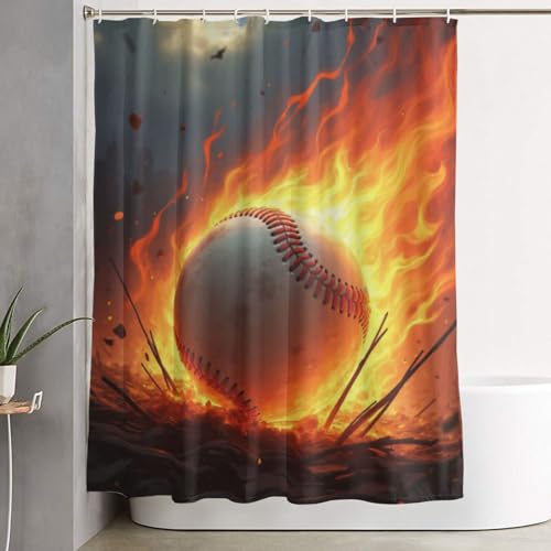 Rideau de douche lavable en machine pour baignoire 183cm - 8
