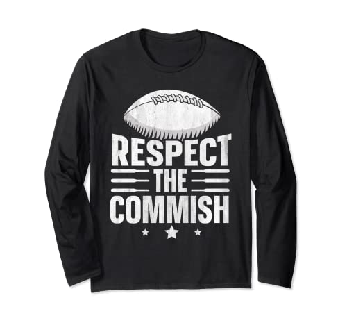 Respect the Commish - Fantasy Football Commish Manga Larga