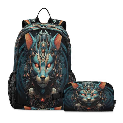 Sac à dos cheval ruban bleu ergonomique avec grand sac à lunch