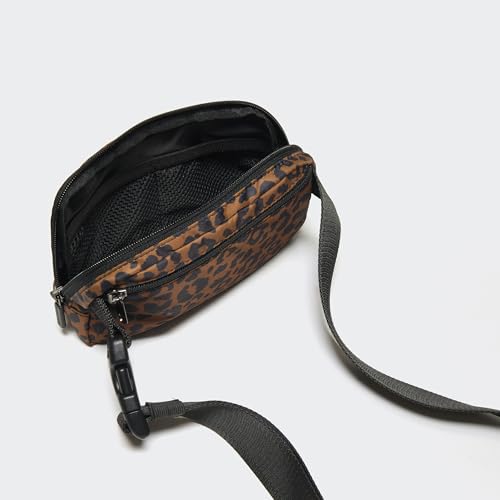 Image of Pander Two Way Zipper Fanny Pack Nylon Everywhere Belt Bag for Women, Water Repellent Waist Packs, Crossbody Bags with Adjustable Strap (Midnight Leopard)