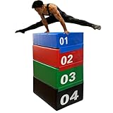 HTRDHT Schaumstoff-Plyobox, Stapelbare Plyo Box Set Für Sprungkraft/Explosivkraft, Rutschfest...