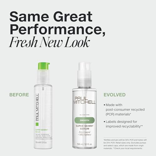 John Paul Mitchell Systems Paul Mitchell Super Skinny Serum Blowout Primer, Speeds Up Drying Time, Humidity Resistant, For All Hair Types