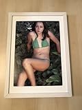 額装品 セーラロウエル グラビア セクシー ビキニ 貴重写真 A4額入り ポスター風デザイン 水着 セーラ 女優 DJ ハーフモデル