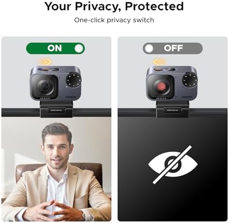 UGREEN FineCam Pro 4K Webcam with 1/2" Sensor for PC/Mac — view 6
