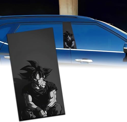 Image of Premium Car Pillar Self-Adhesive Printed Vinyl Sticker, Cool Boy Design, Vehicle Exterior Decor DIY Decal Accessory (P)