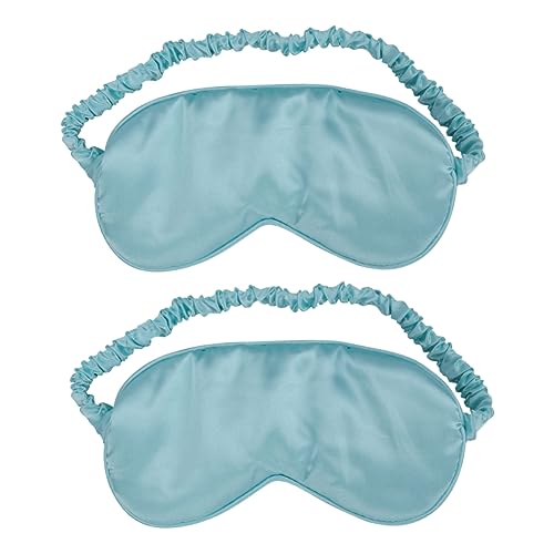 FOYTOKI 2個シルク睡眠マスク アイシェーディング 目元カバー 睡眠用アイマスク 男女兼用 安眠サポート