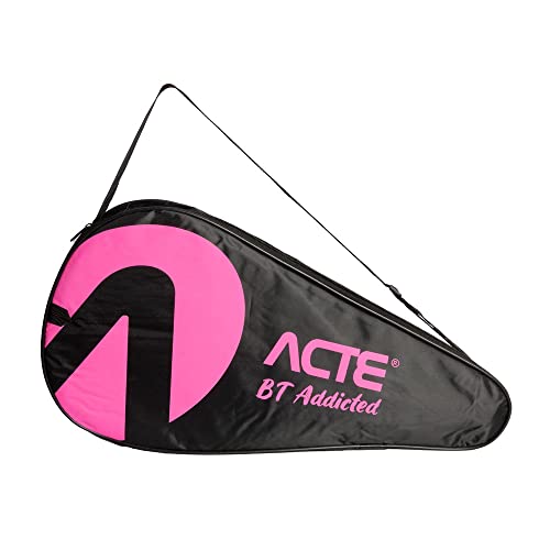 Acte, Bolsa para Raquete de Beach Tennis com Alça Ajustavel BT102-R - Preto e Rosa