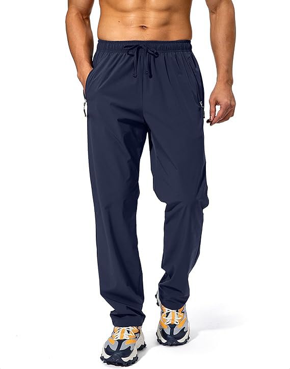 Running Joggers Men with Pockets Athletic Sweatpants UPF 50 Quick Dry Stretch Golf Yoga Track Workout Pants