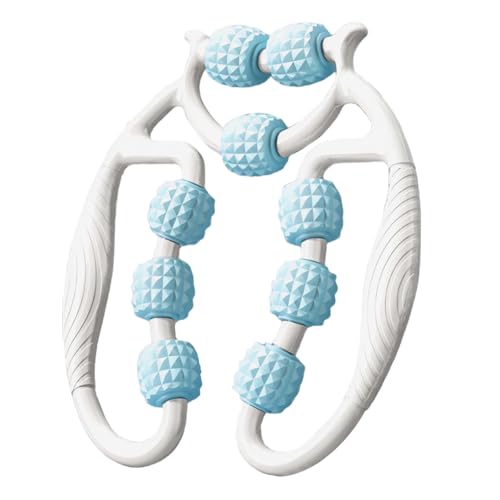 Rouleau de Massage Musculaire des Tissus Profonds - 9 Roues Rouleau de Massage Anti-Cellulite 360°, Rouleaus de Massages des Jambes, Rouleaus de Massages 360°, Soulage la Fatigue