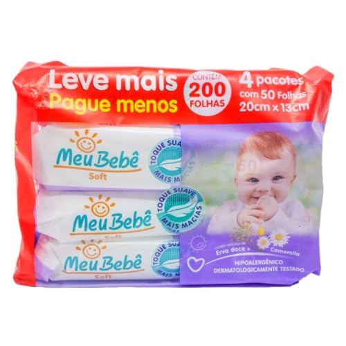 Hygieline Toalha Umedecida Meu Bebe Soft 4x50 Unidades