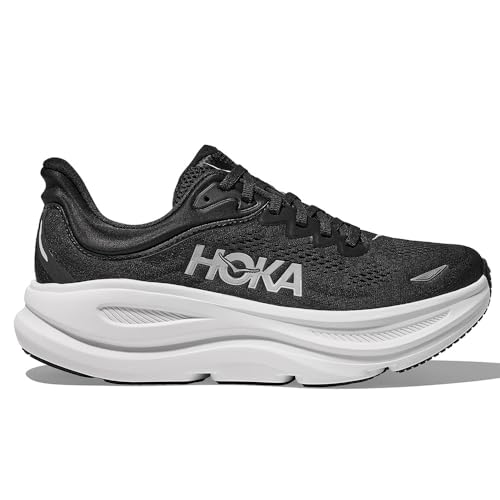 HOKA One One 1162013-BWHT Bondi 9 Wide Hombre Black/White EU 44