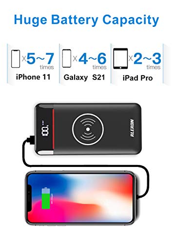 Gnceei Portable Charger, 25000mAh Wireless Power Bank Fast Charging USB-C with 3 Outputs & 2 Inputs, Ultra High Capacity External Battery Pack Compatible with iPhone Samsung Android etc
